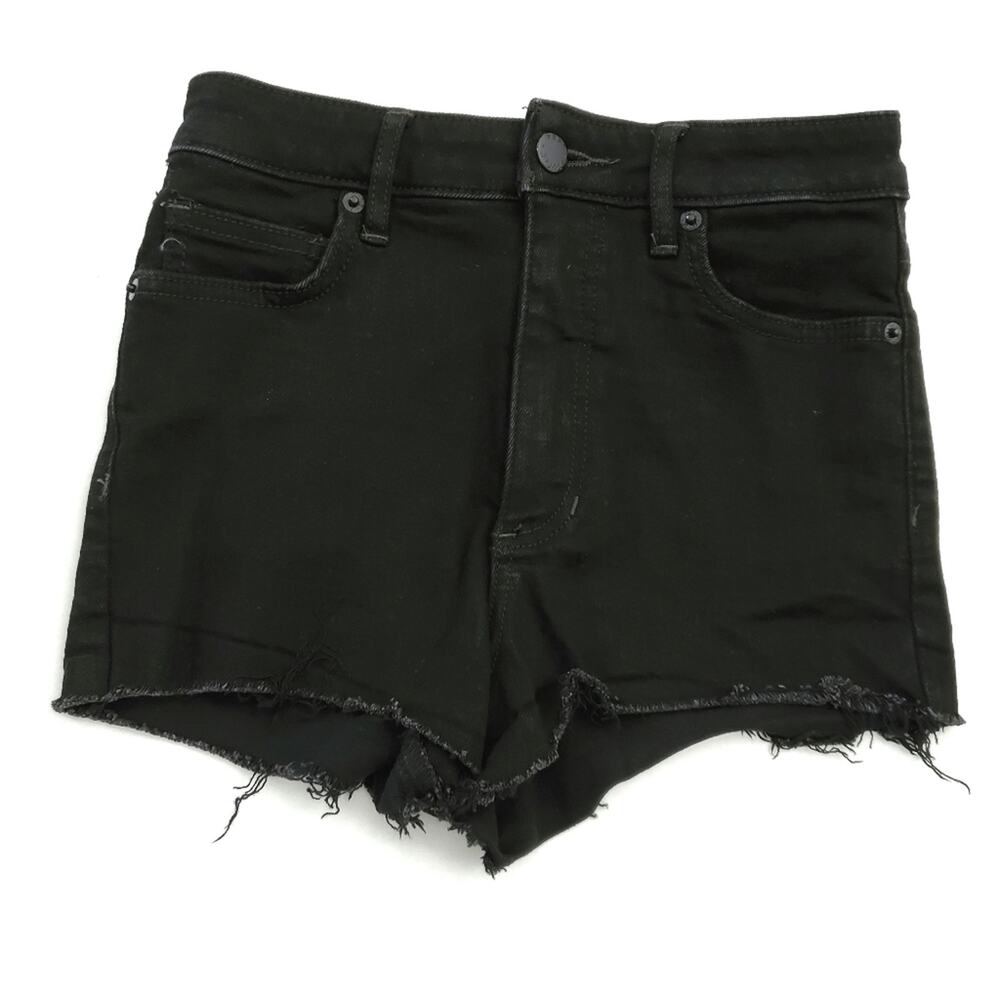 Free People | High Rise Cutoff Raw Denim Shorts